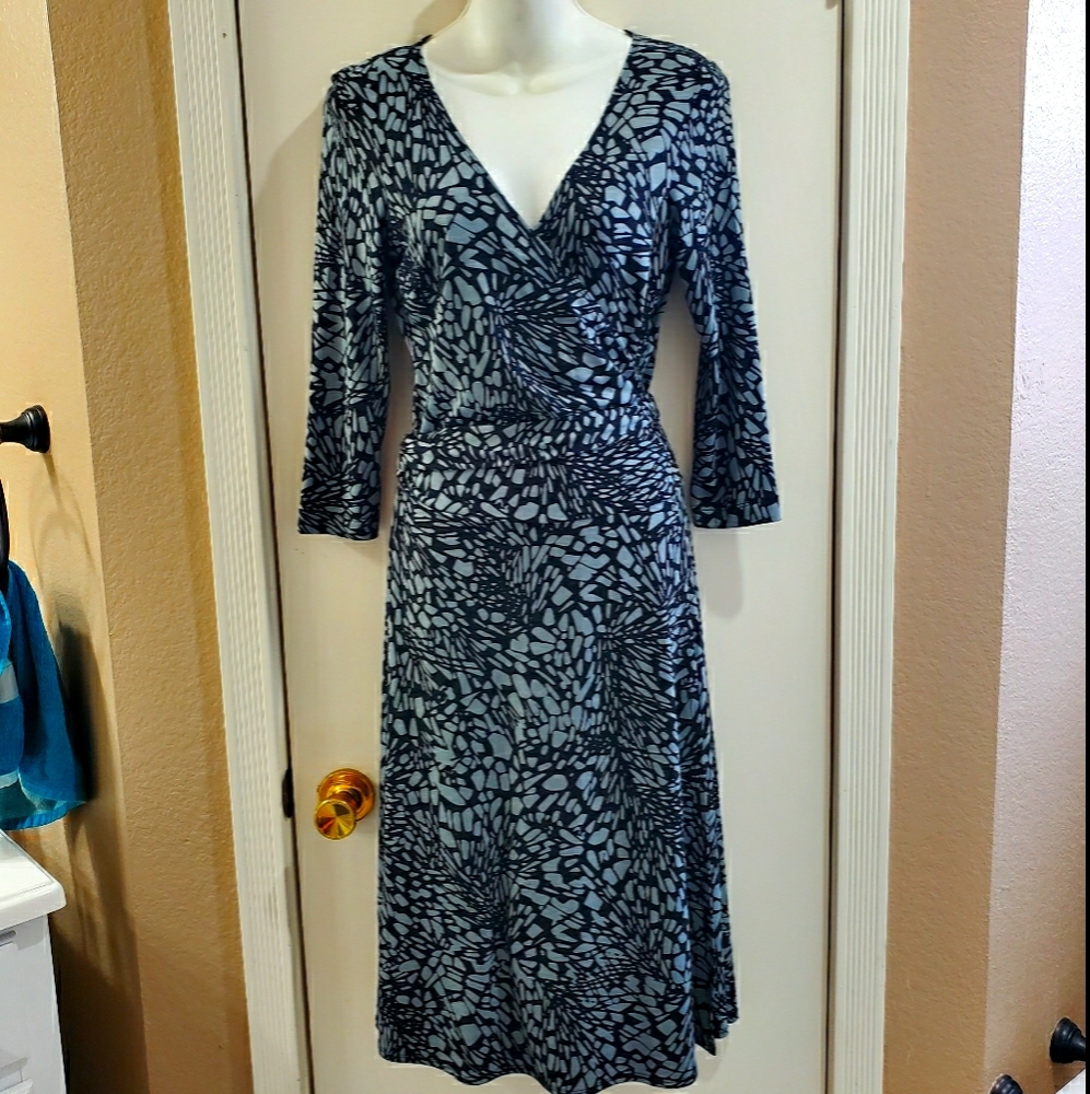 BCBGMaxAzria faux wrap dress